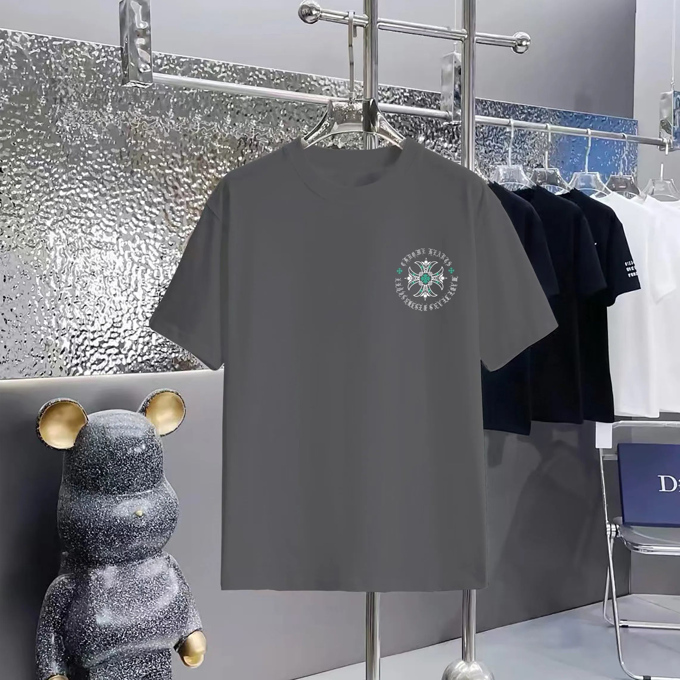 80 Chrome Hearts T 1:1 1×1 Same Style logo OS ：Black，White， ，Red， Gray Size：XS-L